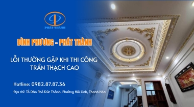 Lỗi thường gặp khi thi công trần thạch cao Lỗi thường gặp khi thi công trần thạch cao